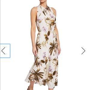 EUC VINCE Garden Floral Dress sz L
